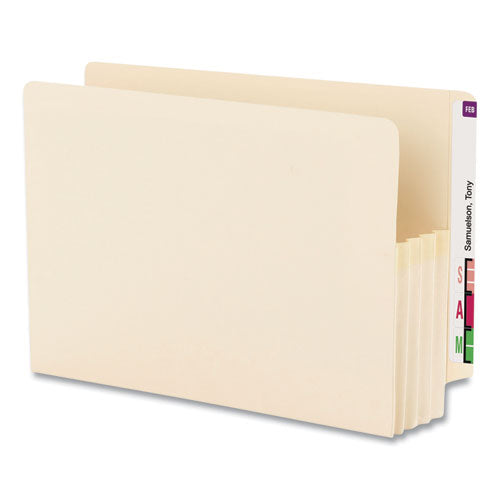 Smead® wholesale. Manila End Tab File Pockets, 3.5" Expansion, Legal Size, Manila, 25-box. HSD Wholesale: Janitorial Supplies, Breakroom Supplies, Office Supplies.