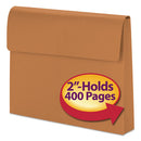 Smead® wholesale. Expanding Wallet W- Hook And Loop Closure, 2" Expansion, 1 Section, Letter Size, Redrope. HSD Wholesale: Janitorial Supplies, Breakroom Supplies, Office Supplies.