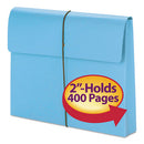 Smead® wholesale. Expanding Wallet W- Elastic Cord, 2" Expansion, 1 Section, Letter Size, Blue, 10-box. HSD Wholesale: Janitorial Supplies, Breakroom Supplies, Office Supplies.