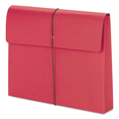Smead® wholesale. Expanding Wallet W- Elastic Cord, 2" Expansion, 1 Section, Letter Size, Red, 10-box. HSD Wholesale: Janitorial Supplies, Breakroom Supplies, Office Supplies.