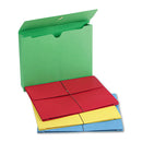 Smead® wholesale. Expanding Wallet With Elastic Cord, 2" Expansion, 1 Section, Letter Size, Assorted, 50-box. HSD Wholesale: Janitorial Supplies, Breakroom Supplies, Office Supplies.