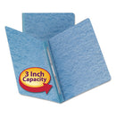 Smead® wholesale. Side Opening Press Guard Report Cover, Prong Fastener, Letter, Blue. HSD Wholesale: Janitorial Supplies, Breakroom Supplies, Office Supplies.