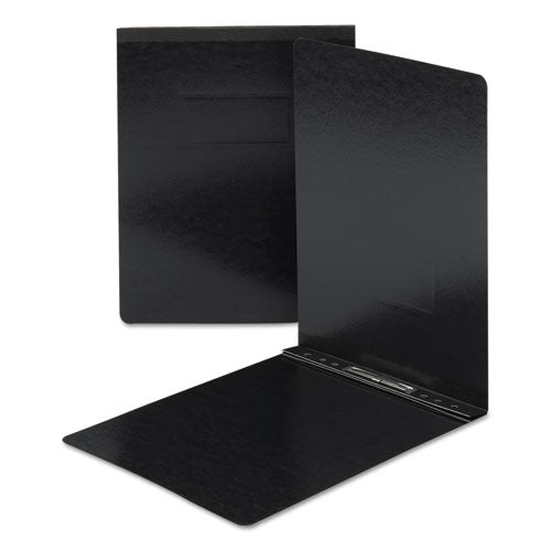 Smead® wholesale. End Opening Pressboard Report Cover, Prong Fastener, Letter, Black. HSD Wholesale: Janitorial Supplies, Breakroom Supplies, Office Supplies.