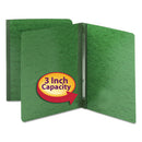 Smead® wholesale. Side Opening Press Guard Report Cover, Prong Fastener, Letter, Green. HSD Wholesale: Janitorial Supplies, Breakroom Supplies, Office Supplies.