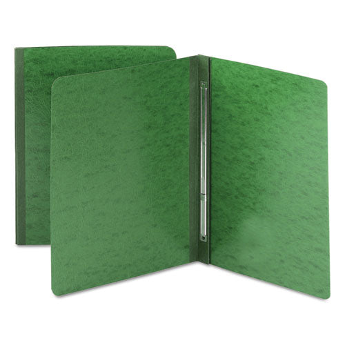Smead® wholesale. Side Opening Press Guard Report Cover, Prong Fastener, Letter, Green. HSD Wholesale: Janitorial Supplies, Breakroom Supplies, Office Supplies.