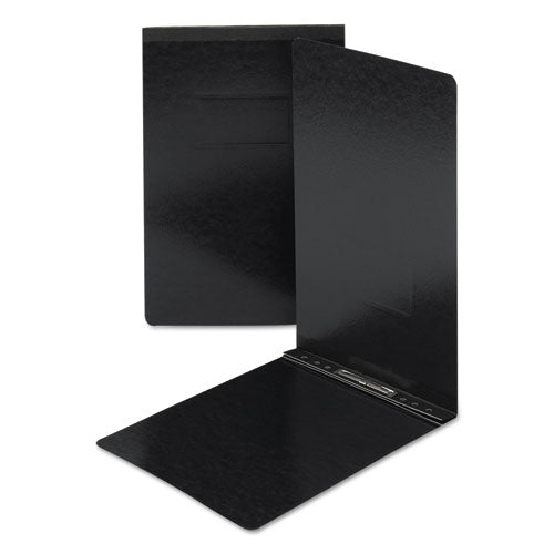 Smead® wholesale. End Opening Pressboard Report Cover, Prong Fastener, Legal, Black. HSD Wholesale: Janitorial Supplies, Breakroom Supplies, Office Supplies.