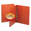 Smead® wholesale. Side Opening Press Guard Report Cover, Prong Fastener, Letter, Red. HSD Wholesale: Janitorial Supplies, Breakroom Supplies, Office Supplies.