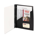 Smead® wholesale. Clear Front Poly Report Cover With Tang Fasteners, 8.5 X 11, Black, 5-pack. HSD Wholesale: Janitorial Supplies, Breakroom Supplies, Office Supplies.