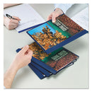 Smead® wholesale. Poly Report Cover, Tang Clip, Letter, 1-2" Capacity, Clear-dark Blue, 25-box. HSD Wholesale: Janitorial Supplies, Breakroom Supplies, Office Supplies.