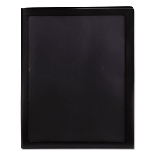 Smead® wholesale. Frame View Poly Two-pocket Folder, 11 X 8.5, Clear-black, 5-pack. HSD Wholesale: Janitorial Supplies, Breakroom Supplies, Office Supplies.