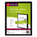 Smead® wholesale. Frame View Poly Two-pocket Folder, 11 X 8.5, Clear-black, 5-pack. HSD Wholesale: Janitorial Supplies, Breakroom Supplies, Office Supplies.
