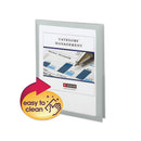 Smead® wholesale. Frame View Poly Two-pocket Folder, 11 X 8 1-2, Clear-oyster, 5-pack. HSD Wholesale: Janitorial Supplies, Breakroom Supplies, Office Supplies.