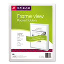 Smead® wholesale. Frame View Poly Two-pocket Folder, 11 X 8 1-2, Clear-oyster, 5-pack. HSD Wholesale: Janitorial Supplies, Breakroom Supplies, Office Supplies.