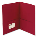 Smead® wholesale. Two-pocket Folder, Textured Paper, Red, 25-box. HSD Wholesale: Janitorial Supplies, Breakroom Supplies, Office Supplies.