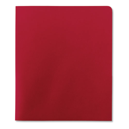 Smead® wholesale. Two-pocket Folder, Textured Paper, Red, 25-box. HSD Wholesale: Janitorial Supplies, Breakroom Supplies, Office Supplies.