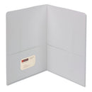 Smead® wholesale. Two-pocket Folder, Textured Paper, White, 25-box. HSD Wholesale: Janitorial Supplies, Breakroom Supplies, Office Supplies.