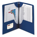 Smead® wholesale. Lockit Two-pocket Folder, Textured Paper, 11 X 8 1-2, Dk Blue, 25-bx. HSD Wholesale: Janitorial Supplies, Breakroom Supplies, Office Supplies.