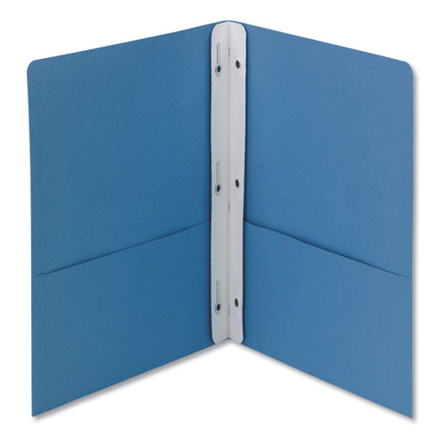 Smead® wholesale. 2-pocket Folder W-tang Fastener, Letter, 1-2" Cap, Blue, 25-box. HSD Wholesale: Janitorial Supplies, Breakroom Supplies, Office Supplies.