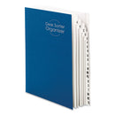 Smead® wholesale. Deluxe Expandable Indexed Desk File-sorter, Reinforced Tabs, 20 Dividers, Alpha, Letter-size, Dark Blue Cover. HSD Wholesale: Janitorial Supplies, Breakroom Supplies, Office Supplies.