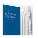Smead® wholesale. Deluxe Expandable Indexed Desk File-sorter, 31 Dividers, Dates, Letter-size, Dark Blue Cover. HSD Wholesale: Janitorial Supplies, Breakroom Supplies, Office Supplies.