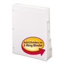 Smead® wholesale. Three-ring Binder Index Divider, 5-tab, 11 X 8.5, White, 1 Set. HSD Wholesale: Janitorial Supplies, Breakroom Supplies, Office Supplies.
