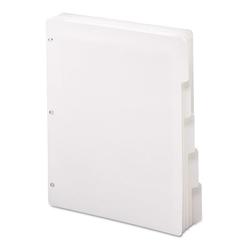 Smead® wholesale. Three-ring Binder Index Divider, 5-tab, 11 X 8.5, White, 1 Set. HSD Wholesale: Janitorial Supplies, Breakroom Supplies, Office Supplies.