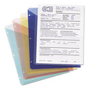 Smead® wholesale. Organized Up Poly Slash Jackets, 2-sections, Letter Size, Clear, 5-pack. HSD Wholesale: Janitorial Supplies, Breakroom Supplies, Office Supplies.