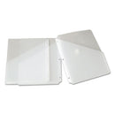 Smead® wholesale. Organized Up Poly Slash Jackets, 2-sections, Letter Size, Clear, 5-pack. HSD Wholesale: Janitorial Supplies, Breakroom Supplies, Office Supplies.