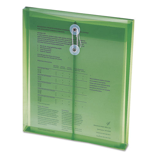 Smead® wholesale. Poly String And Button Interoffice Envelopes, String And Button Closure, 9.75 X 11.63, Transparent Green, 5-pack. HSD Wholesale: Janitorial Supplies, Breakroom Supplies, Office Supplies.