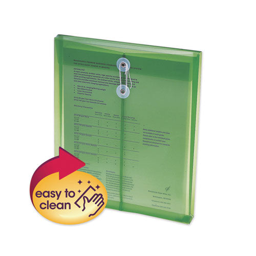 Smead® wholesale. Poly String And Button Interoffice Envelopes, String And Button Closure, 9.75 X 11.63, Transparent Green, 5-pack. HSD Wholesale: Janitorial Supplies, Breakroom Supplies, Office Supplies.