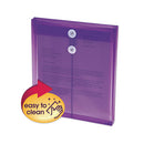 Smead® wholesale. Poly String And Button Interoffice Envelopes, String And Button Closure, 9.75 X 11.63, Transparent Purple, 5-pack. HSD Wholesale: Janitorial Supplies, Breakroom Supplies, Office Supplies.