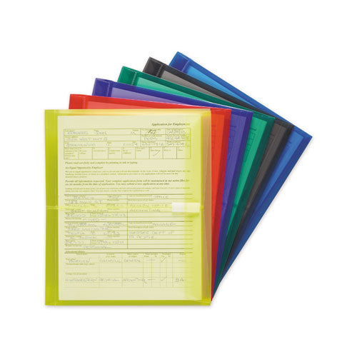 Smead® wholesale. Poly Side-load Envelopes, Fold Flap Closure, 9.75 X 11.63, Assorted, 6-pack. HSD Wholesale: Janitorial Supplies, Breakroom Supplies, Office Supplies.