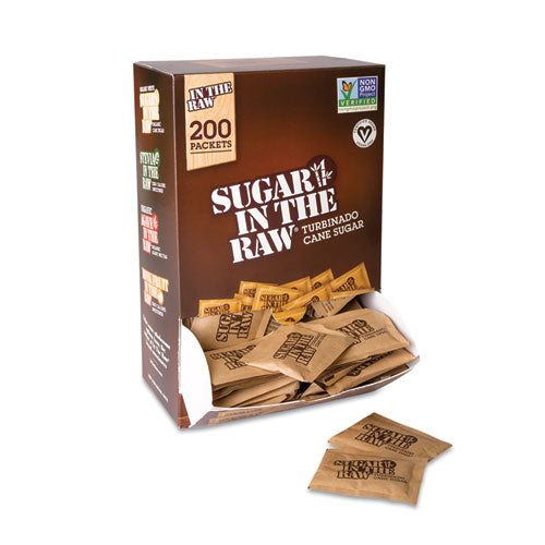 Sugar in the Raw wholesale. Unrefined Sugar Made From Sugar Cane, 200 Packets-box. HSD Wholesale: Janitorial Supplies, Breakroom Supplies, Office Supplies.