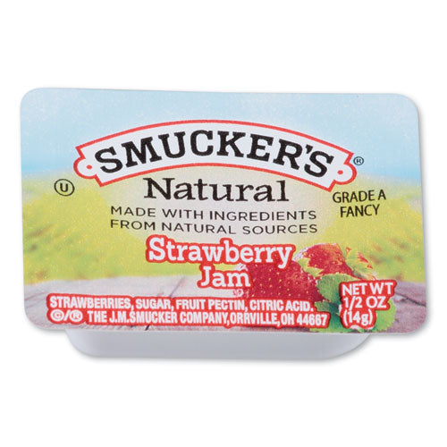 Smucker's® wholesale. Smuckers 1-2 Ounce Natural Jam, 0.5 Oz Container, Strawberry, 200-carton. HSD Wholesale: Janitorial Supplies, Breakroom Supplies, Office Supplies.