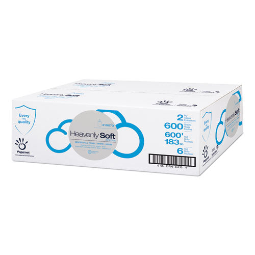 Papernet® wholesale. Heavenly Soft Center-pull Towel, Special, 2-ply, 7.6" X 12", White, 600 Sheets-roll, 6 Rolls-carton. HSD Wholesale: Janitorial Supplies, Breakroom Supplies, Office Supplies.