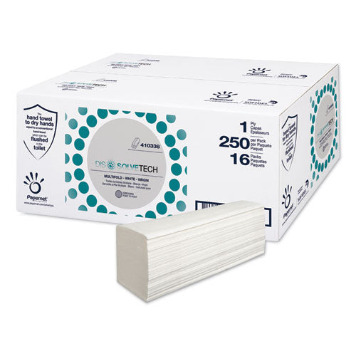 Papernet® wholesale. Dissolvetech Paper Towel, 5.3" X 8", White, 16 Packs-carton. HSD Wholesale: Janitorial Supplies, Breakroom Supplies, Office Supplies.