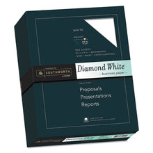 Load image into Gallery viewer, Southworth® wholesale. 25% Cotton Diamond White Business Paper, 95 Bright, 24 Lb, 8.5 X 11, 500-ream. HSD Wholesale: Janitorial Supplies, Breakroom Supplies, Office Supplies.