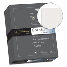 Load image into Gallery viewer, Southworth® wholesale. Granite Specialty Paper, 24 Lb, 8.5 X 11, Gray, 500-ream. HSD Wholesale: Janitorial Supplies, Breakroom Supplies, Office Supplies.