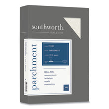 Load image into Gallery viewer, Southworth® wholesale. Parchment Specialty Paper, 24 Lb, 8.5 X 11, Ivory, 500-ream. HSD Wholesale: Janitorial Supplies, Breakroom Supplies, Office Supplies.