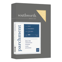 Load image into Gallery viewer, Southworth® wholesale. Parchment Specialty Paper, 24 Lb, 8.5 X 11, Gold, 500-ream. HSD Wholesale: Janitorial Supplies, Breakroom Supplies, Office Supplies.