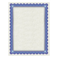 Southworth® wholesale. Parchment Certificates, Academic, Ivory With Blue And Silver-foil Border, 8 1-2 X 11, 15-pack. HSD Wholesale: Janitorial Supplies, Breakroom Supplies, Office Supplies.