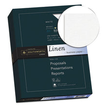 Load image into Gallery viewer, Southworth® wholesale. 25% Cotton Linen Business Paper, 32 Lb, 8.5 X 11, White, 250-pack. HSD Wholesale: Janitorial Supplies, Breakroom Supplies, Office Supplies.