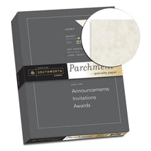 Load image into Gallery viewer, Southworth® wholesale. Parchment Specialty Paper, 32 Lb, 8.5 X 11, Ivory, 250-pack. HSD Wholesale: Janitorial Supplies, Breakroom Supplies, Office Supplies.