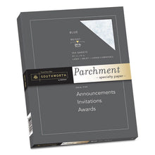 Load image into Gallery viewer, Southworth® wholesale. Parchment Specialty Paper, 24 Lb, 8.5 X 11, Blue, 100-pack. HSD Wholesale: Janitorial Supplies, Breakroom Supplies, Office Supplies.