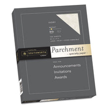 Load image into Gallery viewer, Southworth® wholesale. Parchment Specialty Paper, 24 Lb, 8.5 X 11, Ivory, 100-pack. HSD Wholesale: Janitorial Supplies, Breakroom Supplies, Office Supplies.