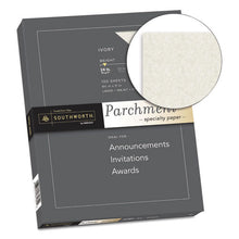 Load image into Gallery viewer, Southworth® wholesale. Parchment Specialty Paper, 24 Lb, 8.5 X 11, Ivory, 100-pack. HSD Wholesale: Janitorial Supplies, Breakroom Supplies, Office Supplies.