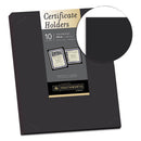 Southworth® wholesale. Certificate Holder, Black, 105lb Linen Stock, 12 X 9 1-2, 10-pack. HSD Wholesale: Janitorial Supplies, Breakroom Supplies, Office Supplies.