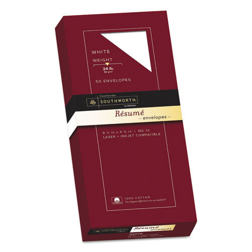 Southworth® wholesale. 100% Cotton Resume Envelope,