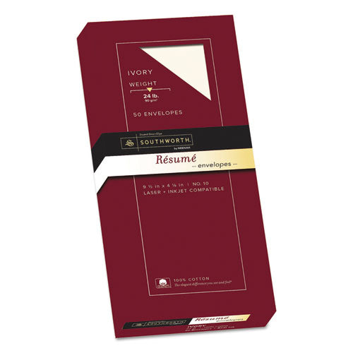 Southworth® wholesale. 100% Cotton Resume Envelope,