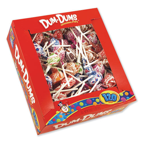 Spangler® wholesale. Dum-dum-pops, Assorted Flavors, Individually Wrapped, 120-box. HSD Wholesale: Janitorial Supplies, Breakroom Supplies, Office Supplies.